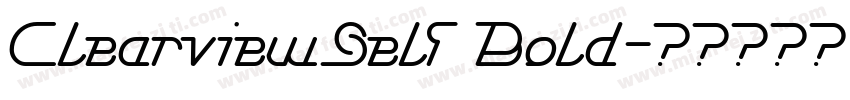 ClearviewSelf Bold字体转换